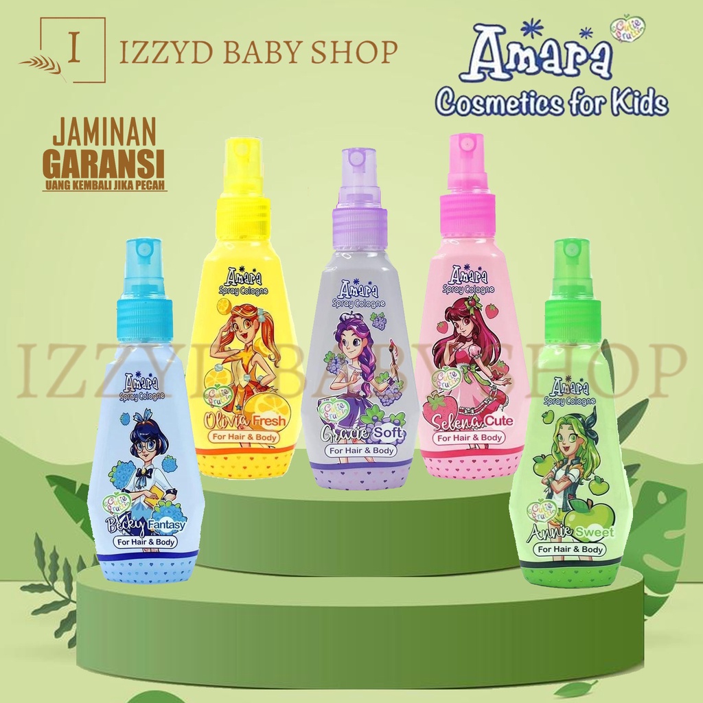 ❣️Izzyd❣️Amara Spray Cologne hair vitamin body lotion100ml cologne anak perfume anak minyak wangi