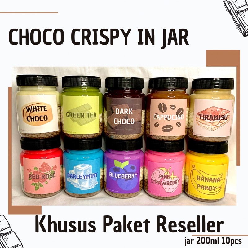 

PAKET KHUSUS RESELLER CHOCO JAR 10PCS/toples 200ML
