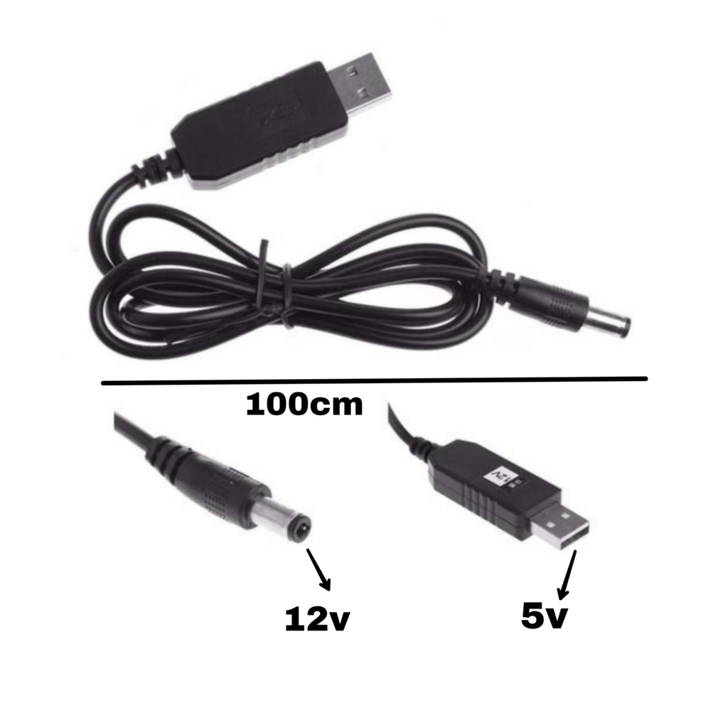 Kabel Step Up USB DC 5v to 9v/12v Modem Telkomsel Orbit A1 Star 2 3 Lite