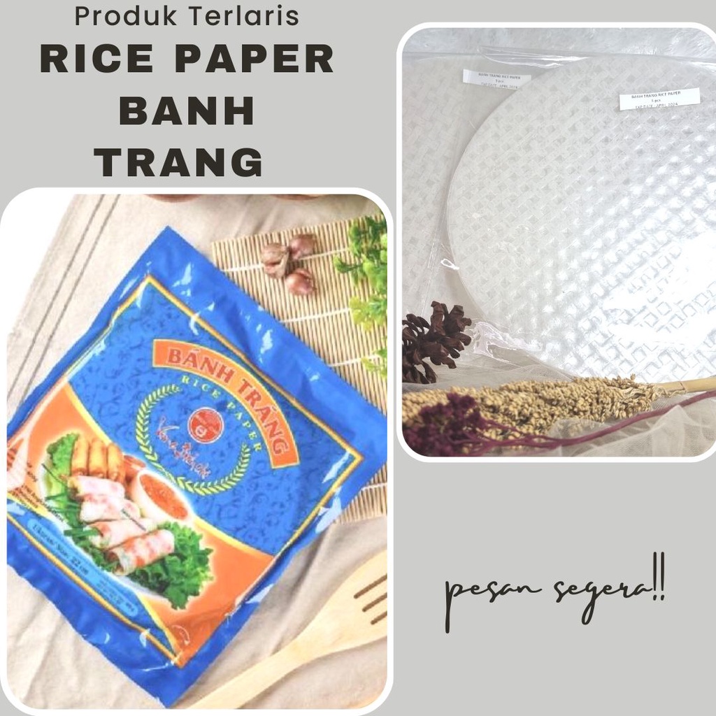

BANH TRANG RICE PAPER|| Kulit Lumpia Vietnam rice roll spring roll||TRANG RICE PAPERS
