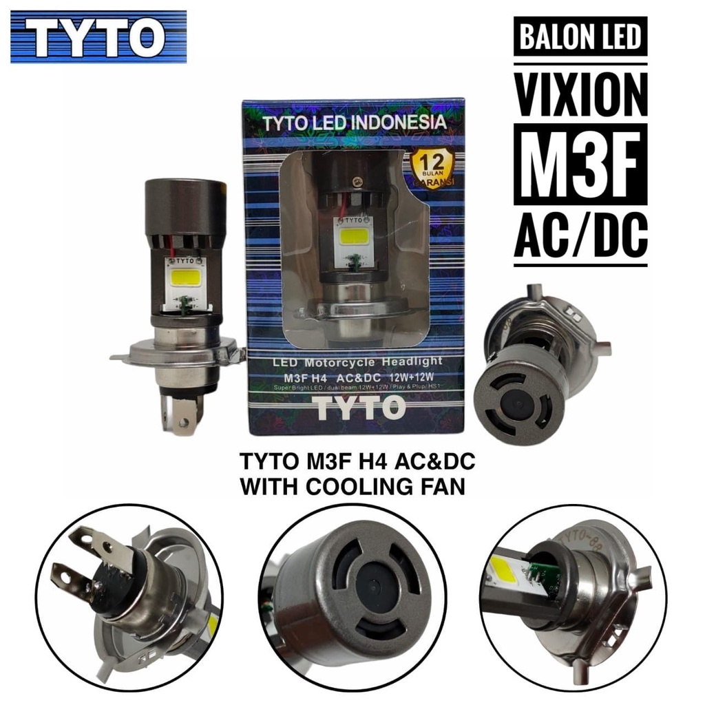 Balon lampu led depan Vixion TYTO M3F H4