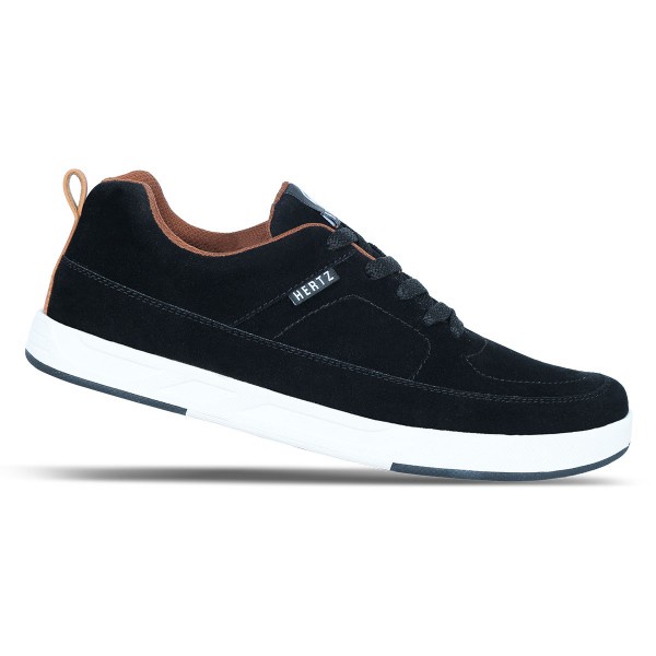 Sepatu Sneakers Pria Terbaru H 3083 Brand Hertz Sepatu Casual Kets sekolah Kuliah Warna Hitam