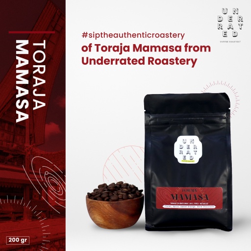 

Biji Kopi Toraja Mamasa Coffee Beans 200gr by Underrated Coffee Roastery