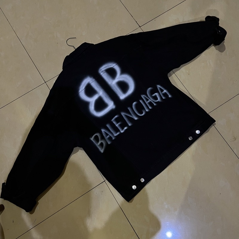 denim / jaket jeans balenciaga