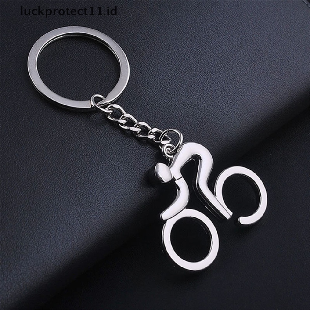 /Fashion Hot// Fashion// Unisex Baru Olahraga Naik Bersepeda Sepeda Sepeda Liontin Keyring Alloy Keychain.