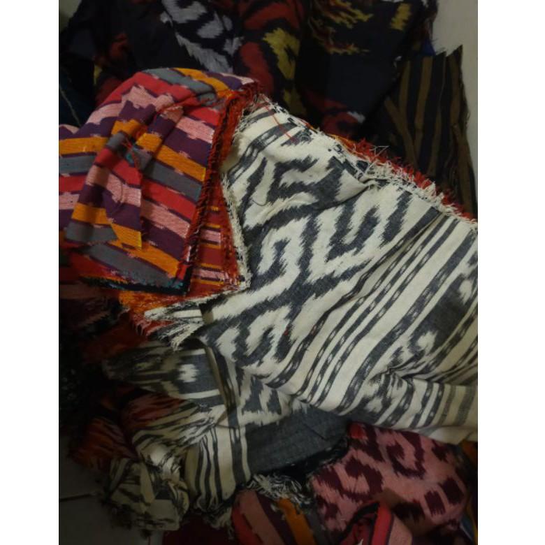 [Y-Y7Y-☛] Kain Perca Tenun Troso Etnik Besar_proses cepat