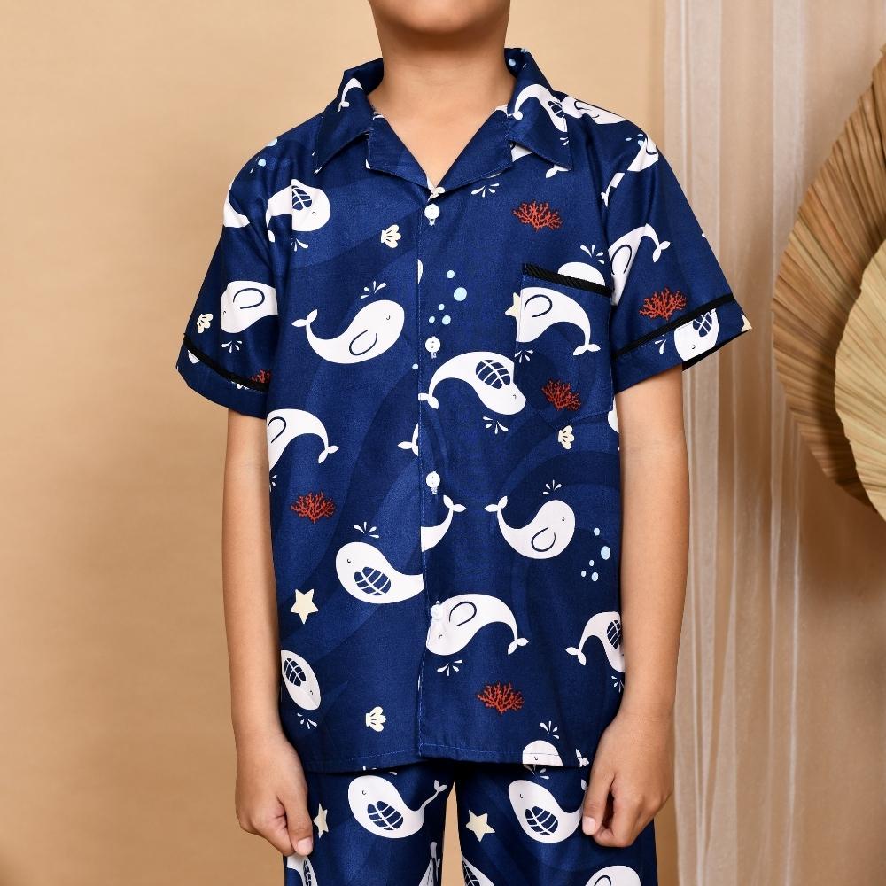 Monalisa Piyama Anak Laki 8 - 10 Tahun ( Junior Size 10 ) Motif Karakter
