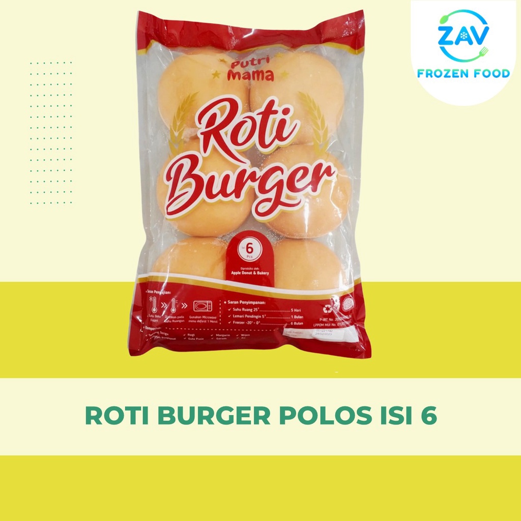 

ROTI BURGER POLOS ISI 6