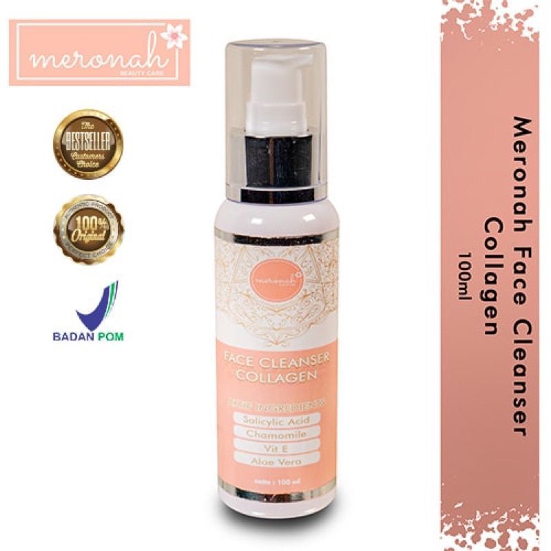 (SABUN)COLLAGEN FACIALWASH MERONAH 3 IN 1 (SABUN MUKA COLLAGEN  MERONAH)