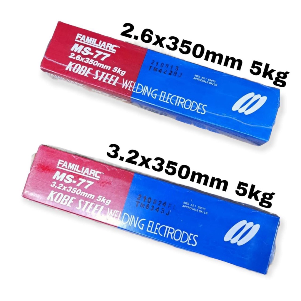 Kawat Las Kobe MS-77 2.6mm dan 3.2mm Kemasan 5kg Welding Electrodes