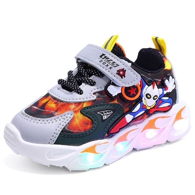 [Tokobig] Tramax Sepatu LED Sepatu Sneakers Anak Ukuran 21-30 Usia 1-5 Tahun