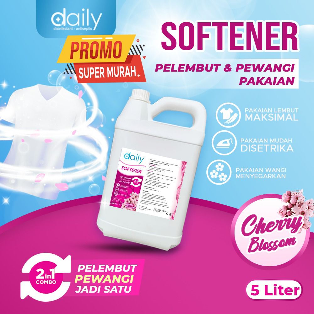 Daily Softener 2in1 Pewangi dan Pelembut Pakaian 5 Liter Premium Softener
