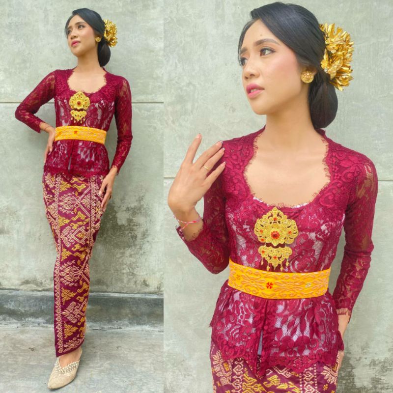 Kebaya Bali By Ani Kebaya Jadi Metalic Glossy