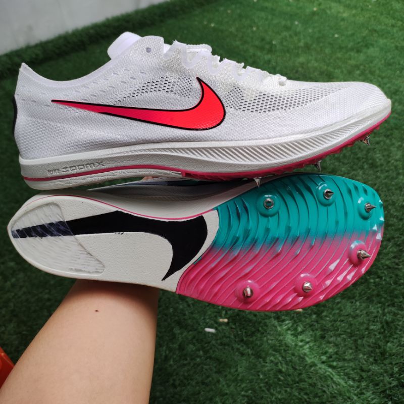 READY SEPATU LARI  SPIKE  ZOOMX SPRINT DRAGONFLY WHITE CRIMSON RED