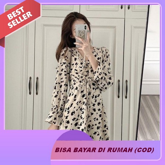 Promo Dress Korea Oversize Drees Murah Jumbo Simple Motif B2Q6 Premium Import Baju Terusan Dresss Ke