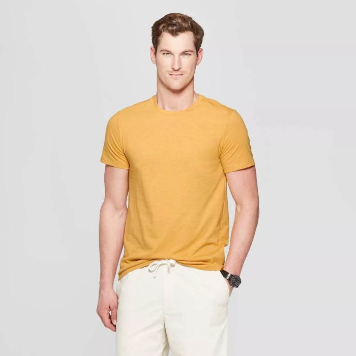 ⭐BISA COD⭐ GFCO Men Basic Tshirt Mustard Bigsize Original - Kaos Pria Jumbo Size - Mustard, 3XB