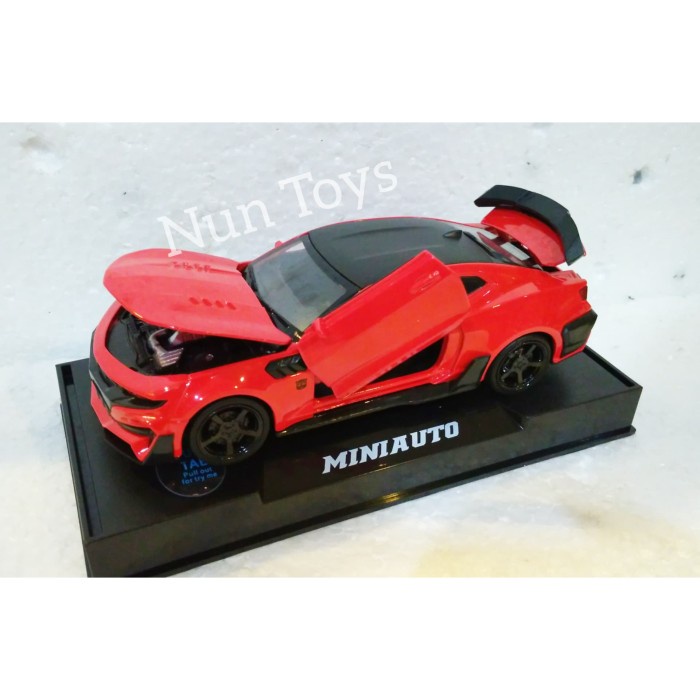 Miniatur Diecast Mobil Chevrolet Camaro Merah Mini Auto