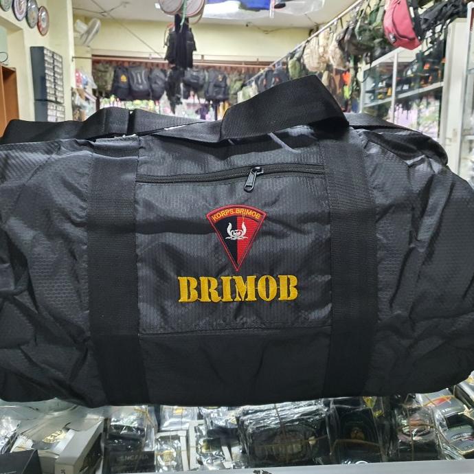 Tas Guling Brimob Hitam| Tas Duffel Besar|Tas Baju Ukuran Besar Termurah