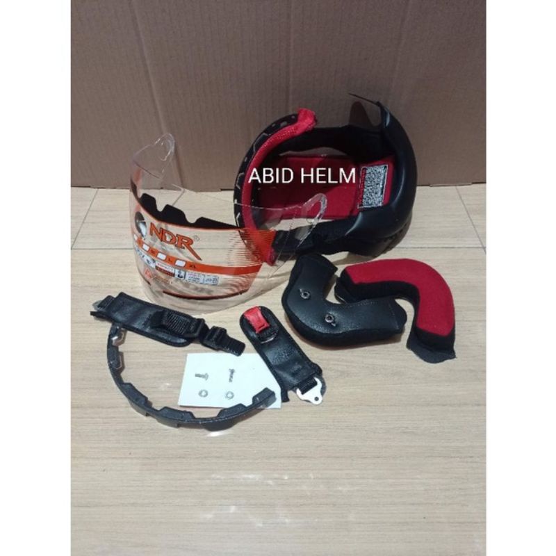 paket busa helm kyt Romeo fullset + tali dan kaca helm