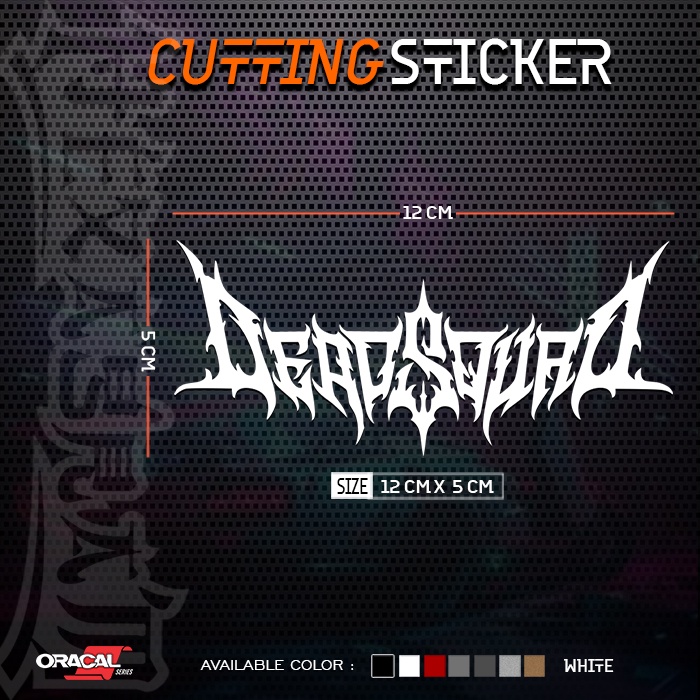 Cutting Sticker Deadsquad  New Text Logo | Stiker Cutting Logo Deadsquad