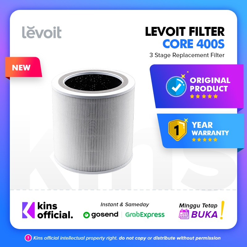 Levoit Core 400S Replacement Filter True HEPA H13 Original