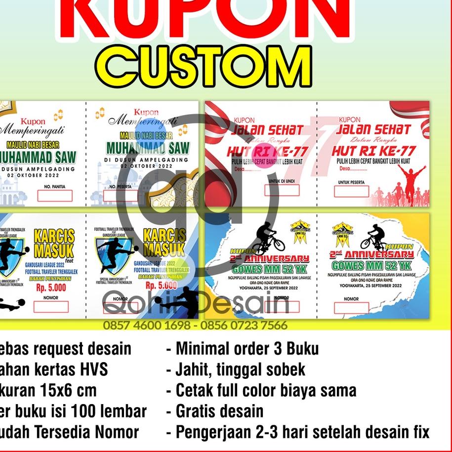 

[H-7-6 ☛] KUPON / KUPON UNDIAN / KARCIS / KARCIS PARKIR / KUPON JALAN SEHAT / KUPON GOWES / TIKET MASUK Dll-super keren