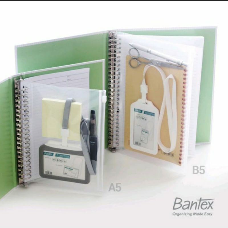 

Zipper Binder A5 20 Ring B5 26 Ring Kantong Pouch Pocket Binder A5 B5