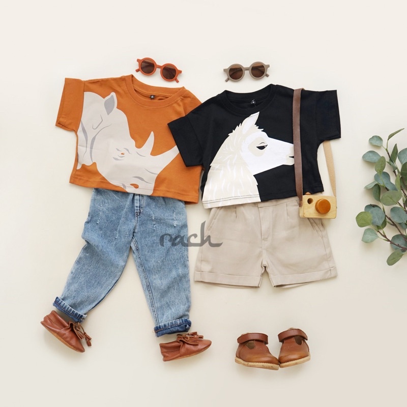 RACHIDKIDS / BAJU ANAK HEWAN / ANIMAL OVERSIZE TEE