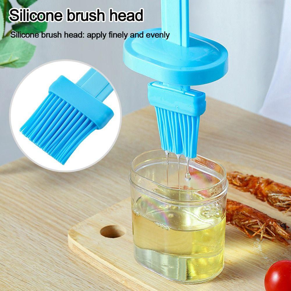 Populer Kuas Minyak Dengan Botol Outdoor Tahan Suhu Silicone Barbecue Oil Brush