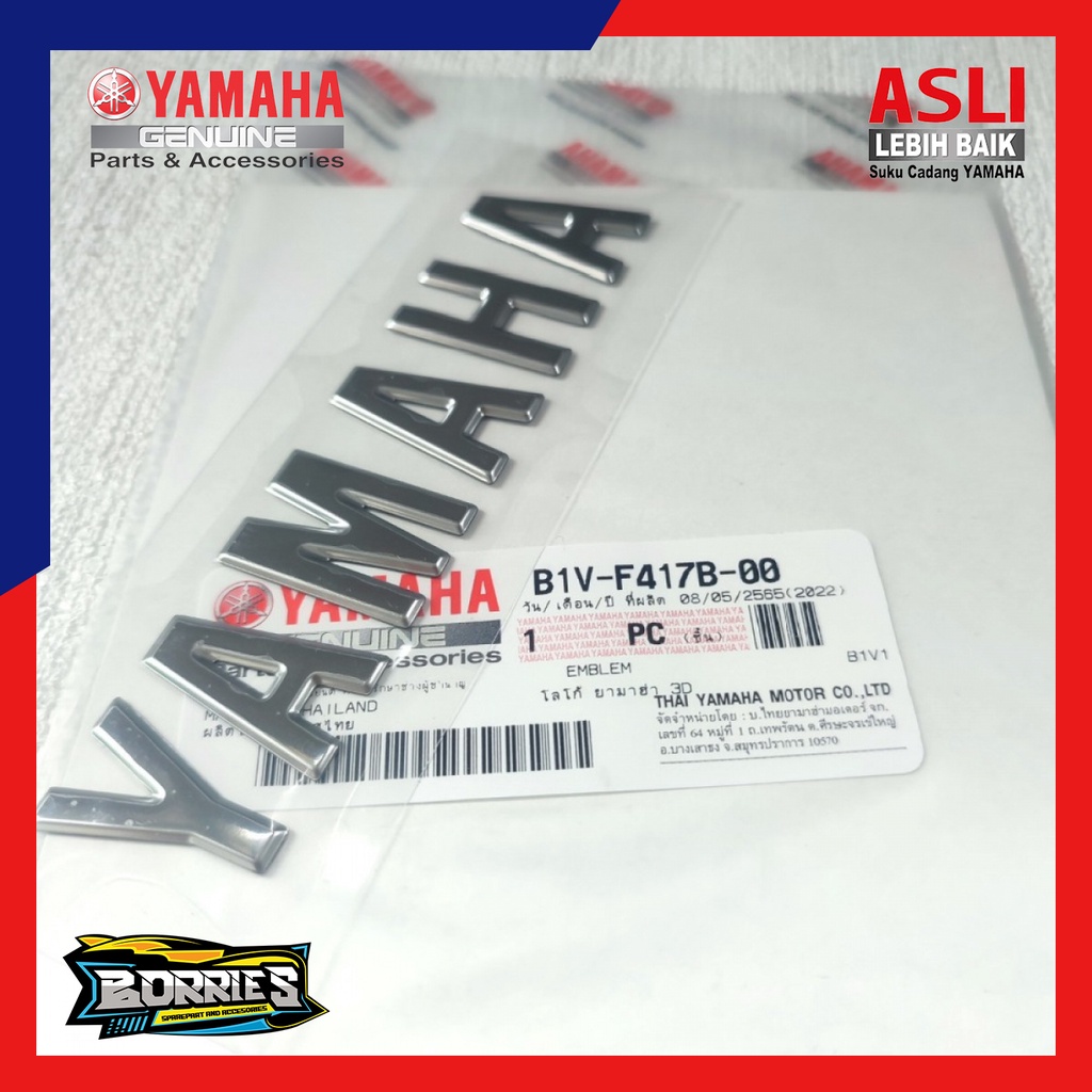 EMBLEM TULISAN YAMAHA 3D ORIGINAL XSR BISA UNTUK MODIF RX K RX S RX KING ORIGINAL UNIVERSAL SEMUA MO