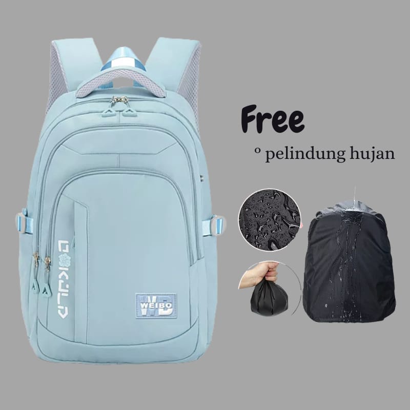 Tas Ransel Sekolah terbaru Free/Backpack 2022 Free satu paket Botol minum+jam tangan+mainan Tas/New Produk