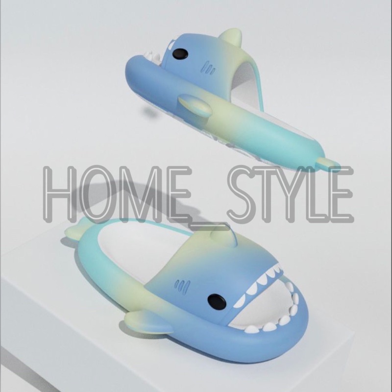 SANDAL SELOP BENTUK HIU ANAK DAN DEWASA / SANDAL BABY SHARK GRADIASI RAINBOW / SANDAL IMPORT ANTI SLIP BAHAN NYAMAN DAN EMPUK 0150