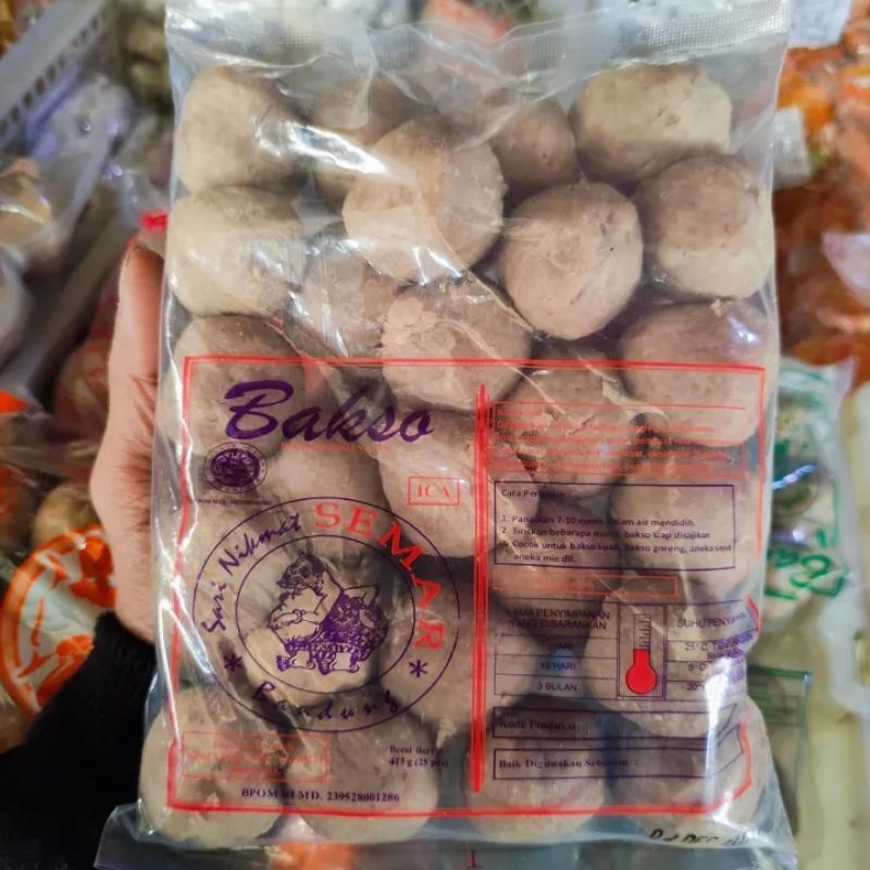 

Bakso Daging Sapi Cap Semar Isi 25 Sedang Berat -+ 650