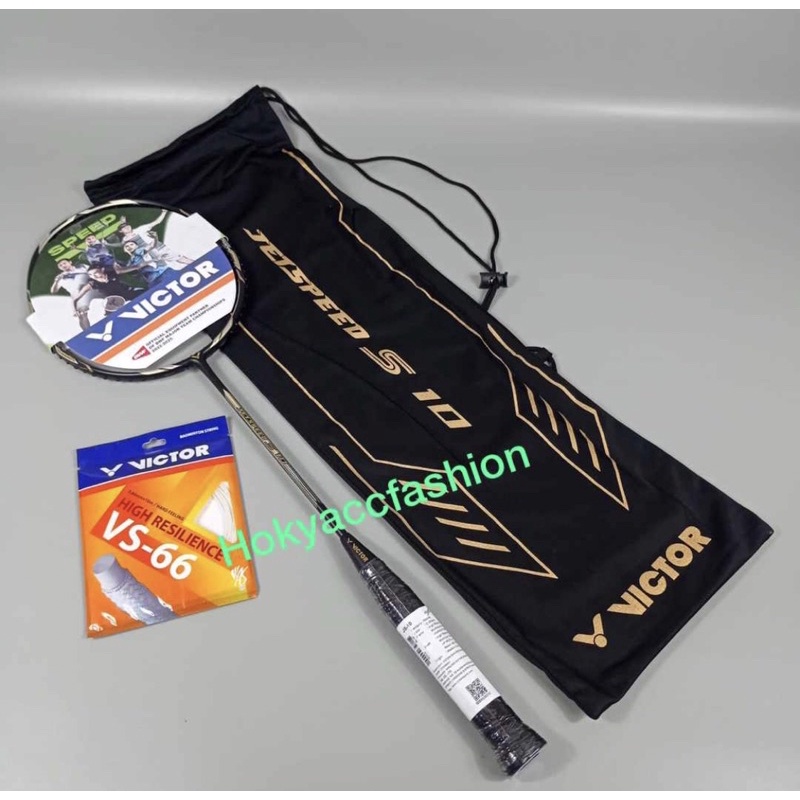 Raket Badminton Victor Jetspeed S 10 New Colour / JS 10 - 100%Original