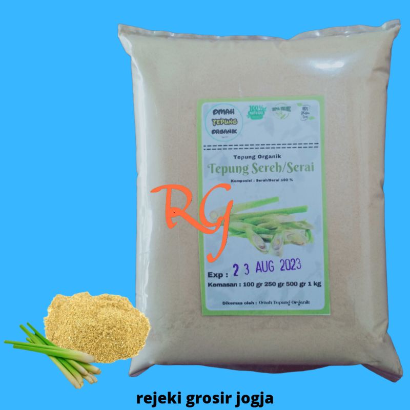 

Tepung Serai Murni kemasan 100 gram/Bubuk Serai Murni kemasan 100 gram/Tepung Sereh Murni kemasan 100 gram/Bubuk Sereh Murni kemasan 100 gram/Serai Bubuk/Sereh Bubuk