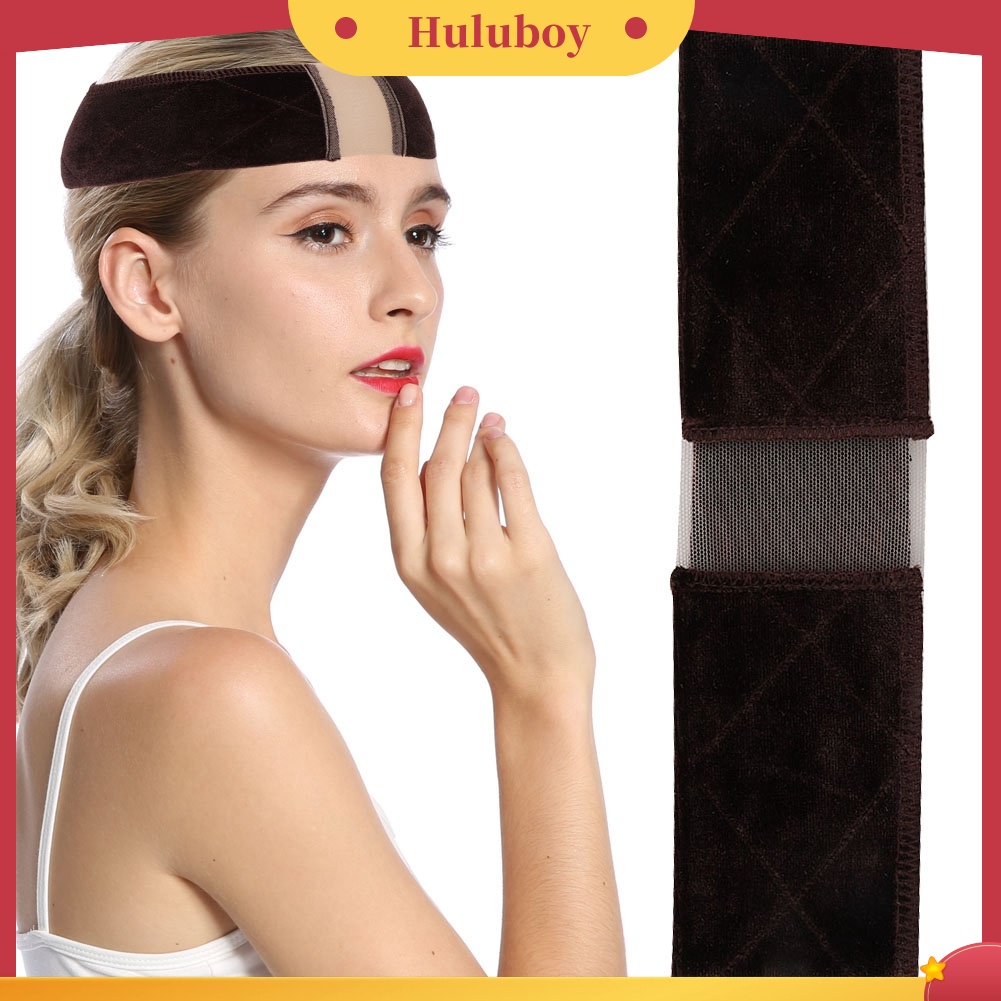 Bandana Wanita Bahan Velvet Aksen Renda Anti Slip Adjustable Untuk Hadiah