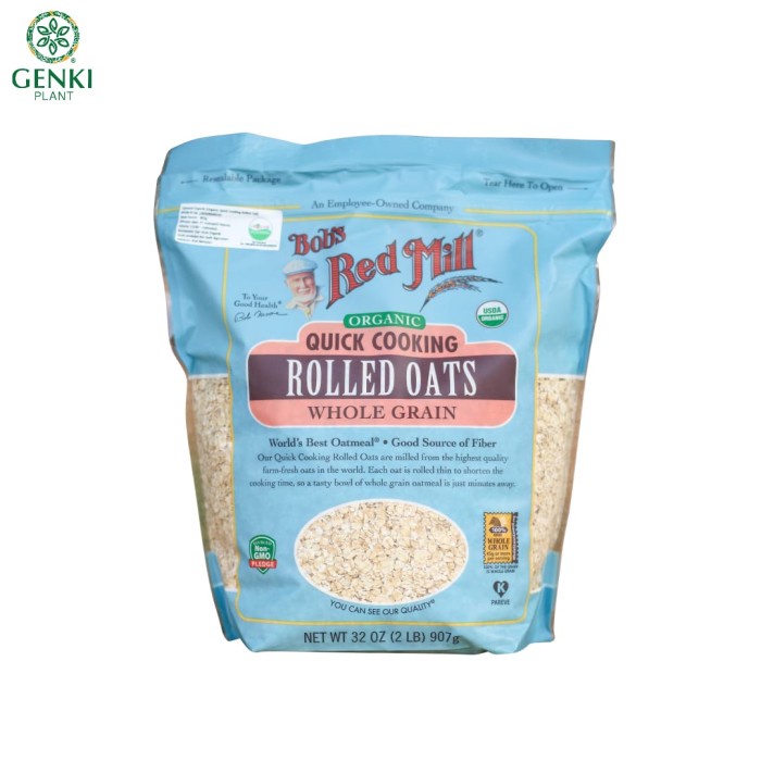 

[NEW] Organic Quick Cooking Oats (Bob`s Red Mill) - 907g