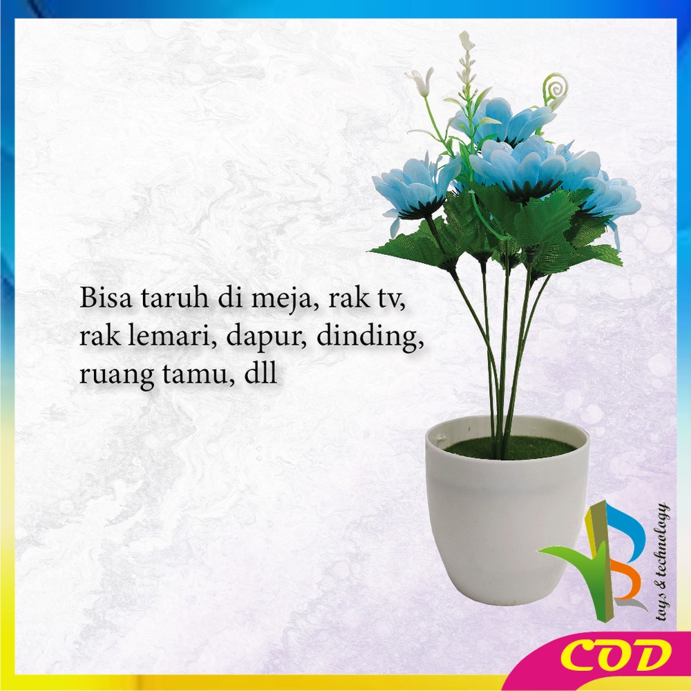 RB-C551 C555 Ornamen Pot Bunga Hias Tanaman Bunga Dekorasi Rumah Tanaman Artificial Daun Dekorasi Ruang Tamu