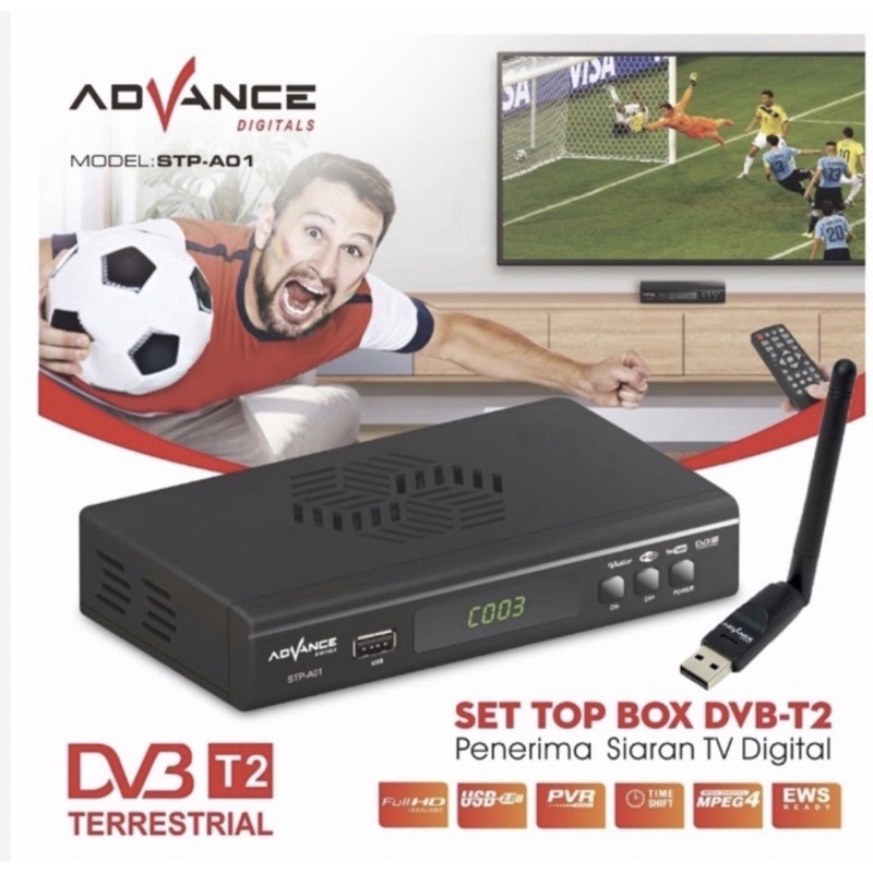 Set Top Box DVB-T2 Sogo Royal Receiver Penerima Siaran TV Digital HD STB Bisa Wifi Youtube Tiktok Digital TV