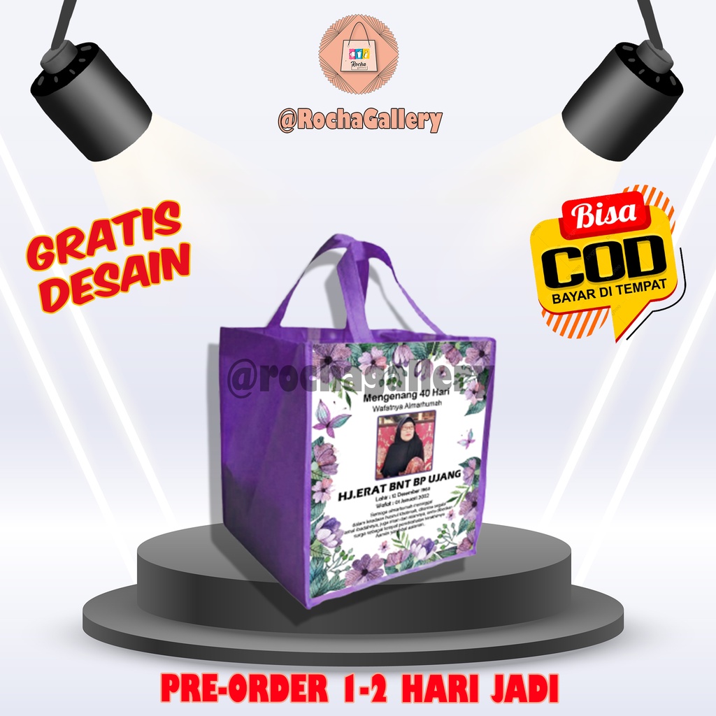 

Tas Khajatan - Tas Mengenang - Tas Kirim Doa - Tas Muat Box Nasi - Tas Khajatan Paling Murah Free Desain - Tas Mengenang Custom