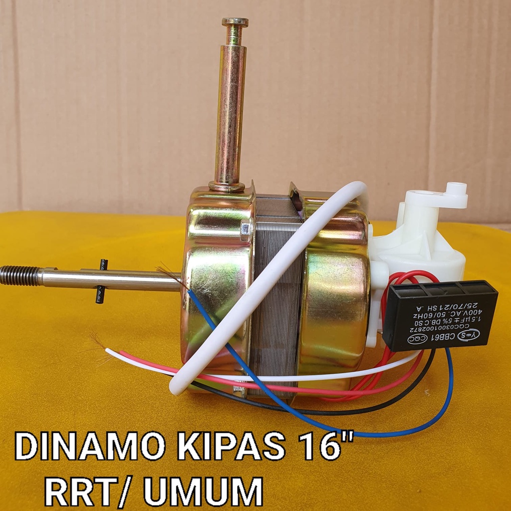Dinamo Kipas GMC / Mesin / Motor Kipas Angin RRT untuk Sanex 16inch Baling Baling Plastik dan Besi SRE