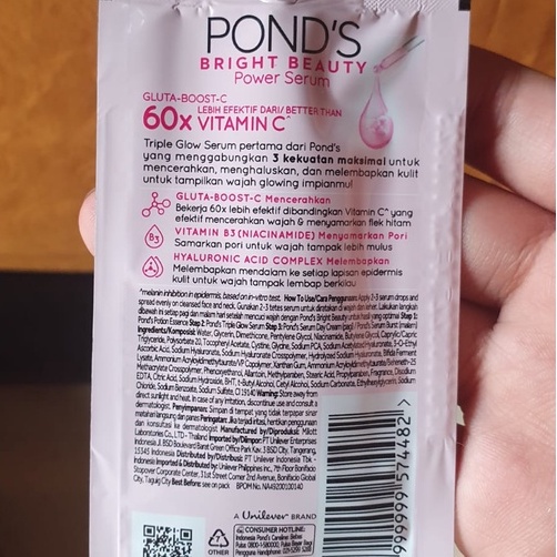 Ponds Bright Beauty Power Serum 7.5g