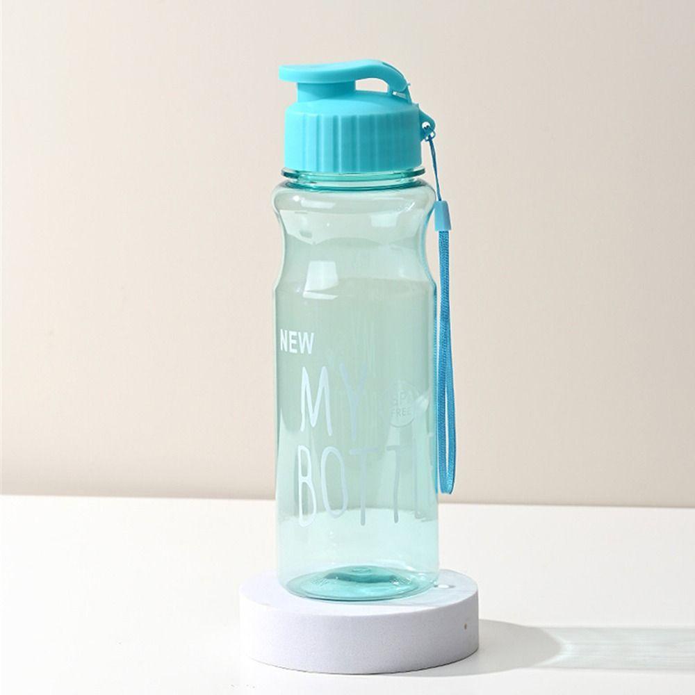 Top 650ML Botol Air Minum Portable Transparan Multi Warna Plastik