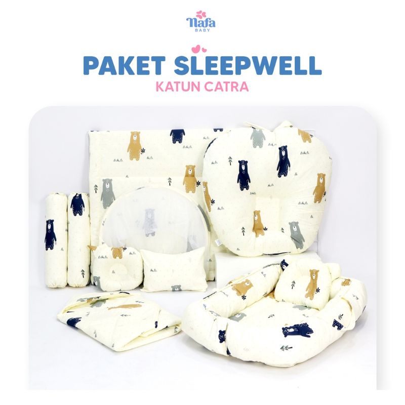 Sleepwell Package Include Kasur Bayi Babynest Kelambu Bedcover Set Bantal Guling Sofa Baby Selimut Topi By Nafa Baby