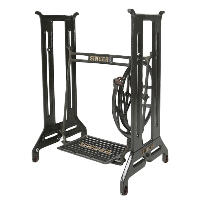 Kaki Enjot - Kaki Kayuh Manual - Kaki Treadle Stand Mesin Jahit SINGER