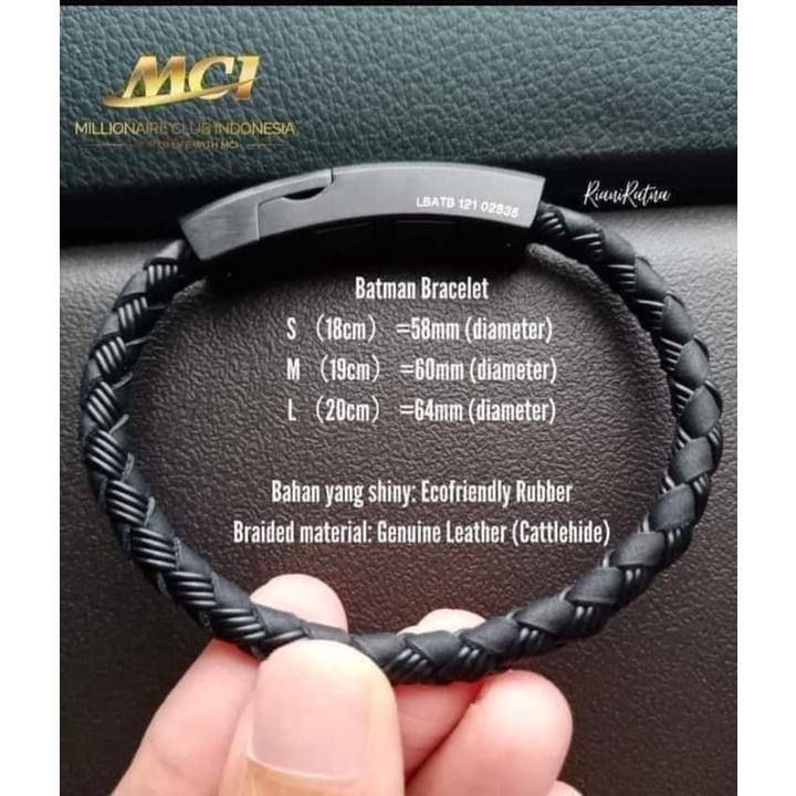Gelang Aksesoris kesehatan kecantikan The Batman Bracalet MCI Original 100%