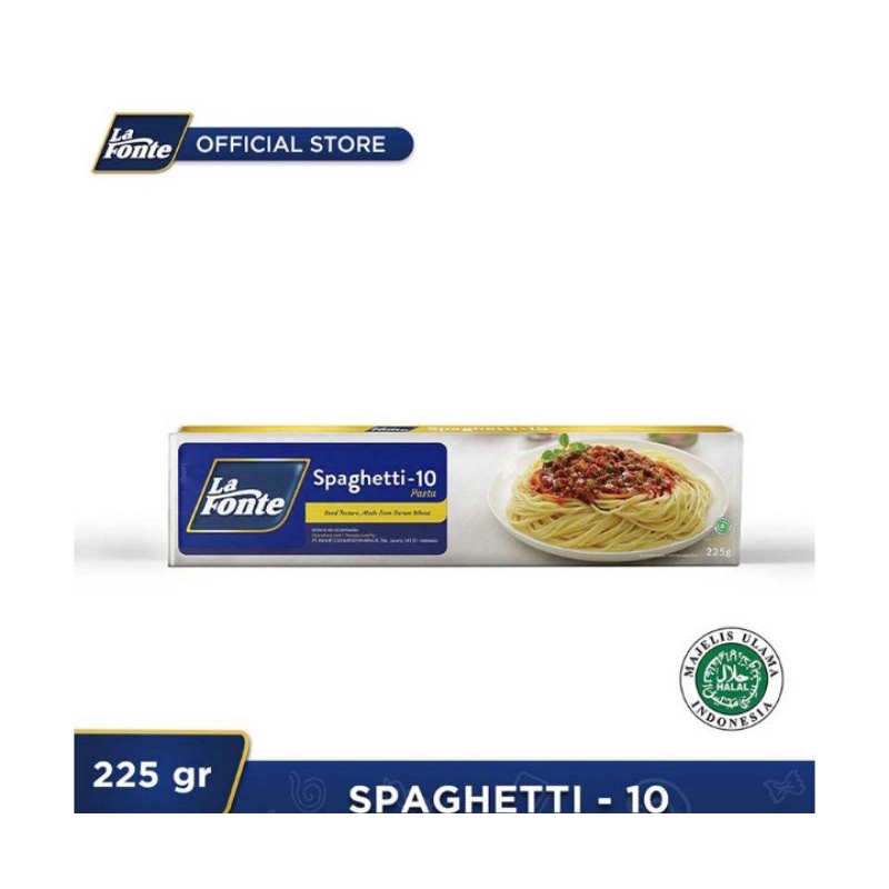 

La Fonte spaghetti 225gr, La Fonte chicken bolognese saus pasta, La Fonte saus pasta bolognese 315g