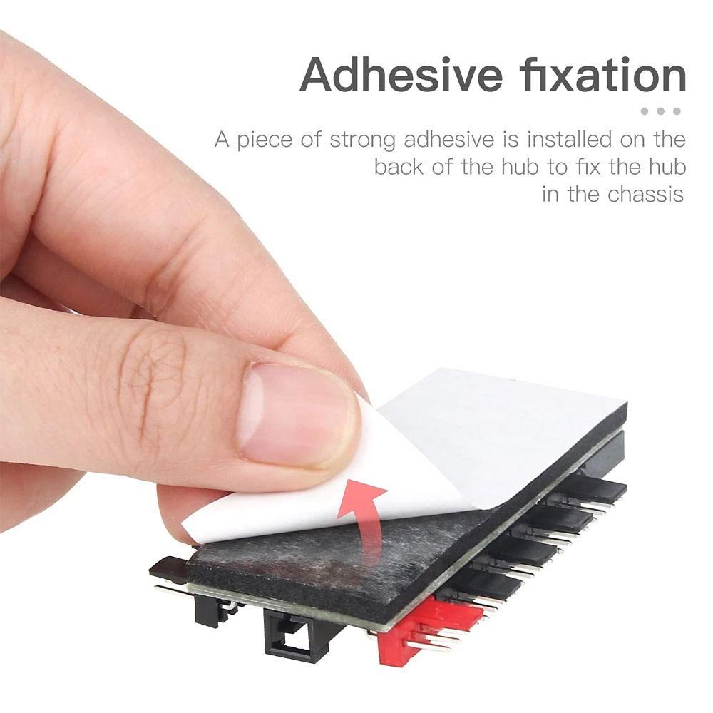 Controller Kipas Pendingin Atas 4pin Motherboard SATA Power Radiator Adapter