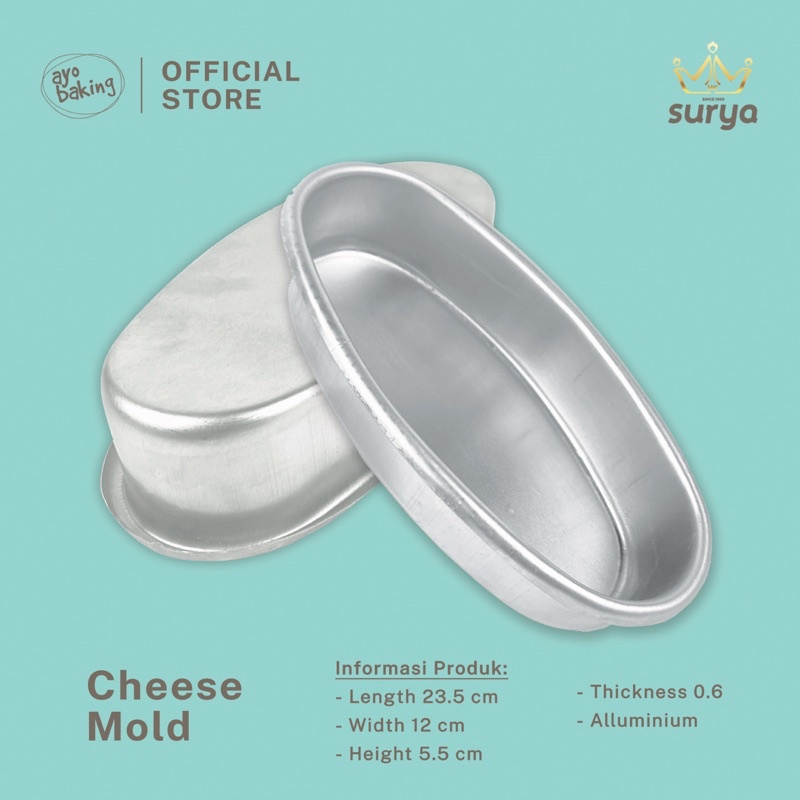 SURYA Loyang Cheese Cake | Loyang Oval | Japanese Cheese Cake