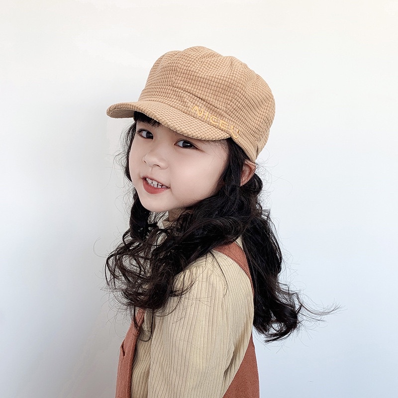 4-5 tahun keatas Topi Anak Laki Laki Perempuan  Model Nice :) Polos bahan lembut